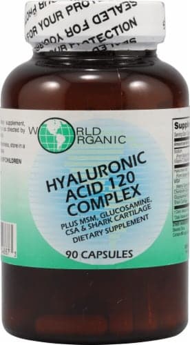 World Organic Hyaluronic Acid 120 Complex Capsules