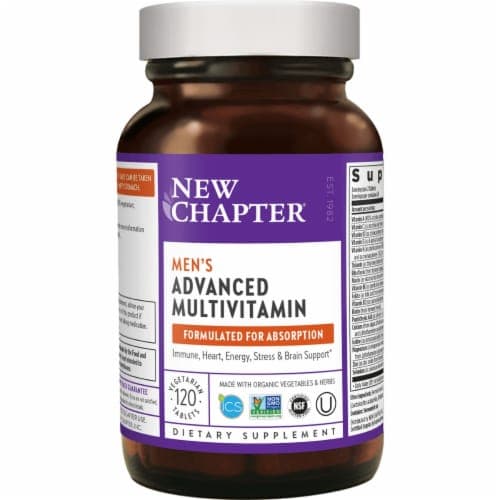 New Chapter Men'S Advanced Multivitamin 120 Veg Tabs