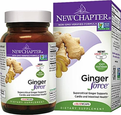 New Chapter Ginger Force Dietary Supplement Vegetarian Capsules