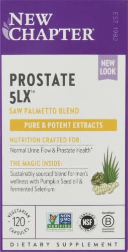 New Chapter Supercritical Prostate 5Lx Dietary Supplement Vegetarian Capsules