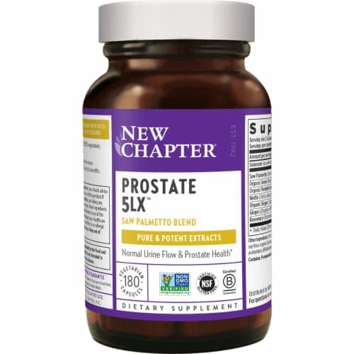 New Chapter Prostate 5Lx Saw Palmetto Blend 180 Veg Caps
