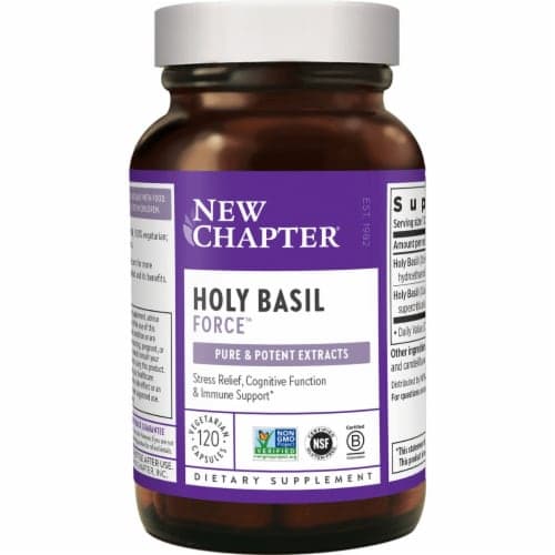 New Chapter Holy Basil Force 120 Veg Caps