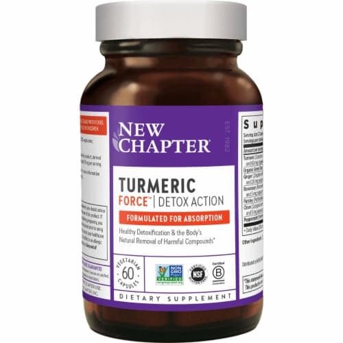 New Chapter Turmeric Force Detox Action 60 Veg Caps