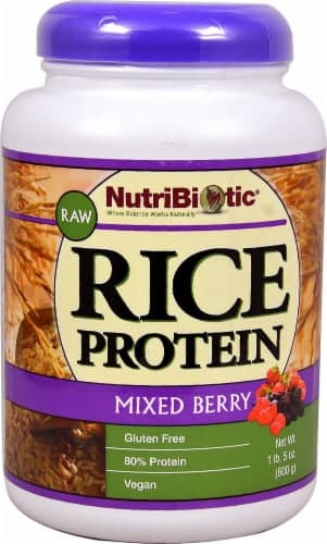 Nutribiotic  Raw Rice Protein Powder   Mixed Berry