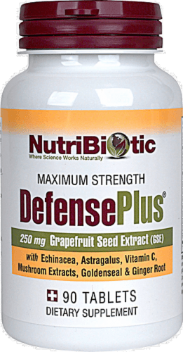 Nutribiotic Defense Plus Grapefruit Seed Extract Dietary Supplement Vegan