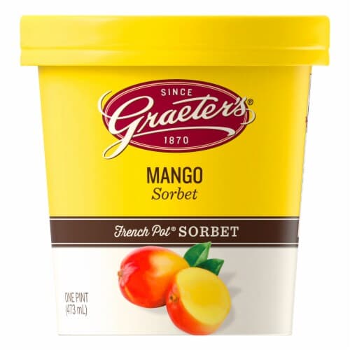 Graeter'S Mango Sorbert French Pot Sorbet