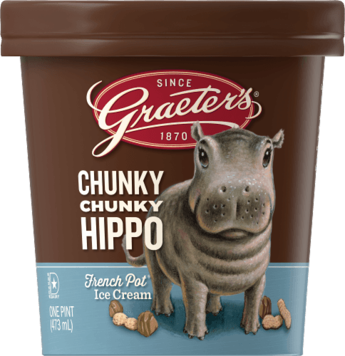 Graeter'S Chunky Chunky Hippo Limited Edition Ice Cream