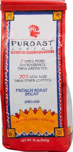 Puroast  Low Acid Ground Coffee Decaf   French Roast