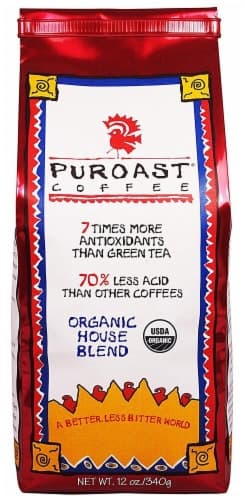 Puroast Organic Low Acid House Blend Whole Bean Coffee
