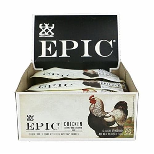 Epic Bbq Seasoned Chicken Raisins + Sesame Bars