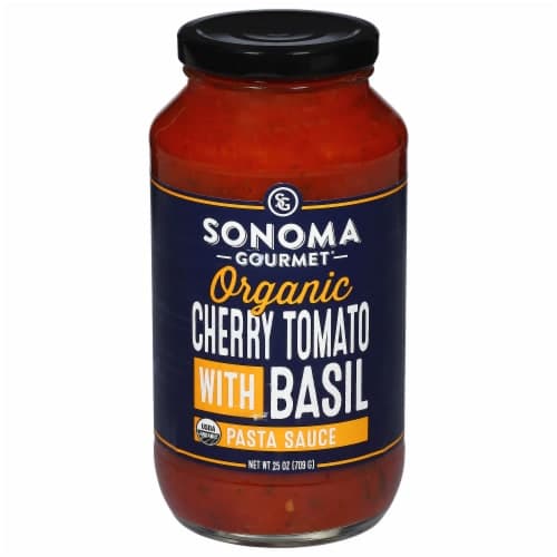 Sonoma Gourmet Pasta Sauce Cherry Tomato With Basil Jar