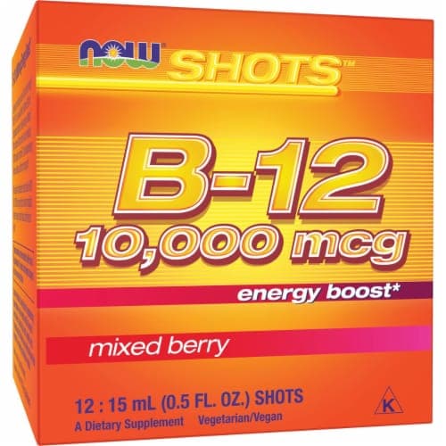 Now Foods B-12 Shots - Mixed Berry 12 Vials