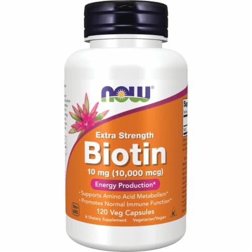 Now Biotin Extra Strength Vegetarian Capsules