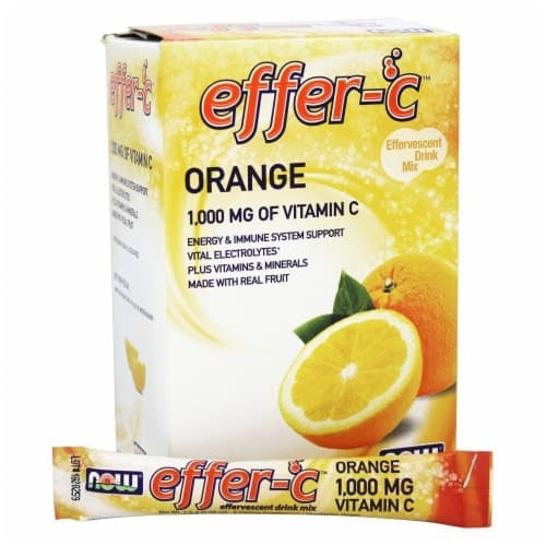 Now Foods Effer-C Orange Effervescent Drink Mix