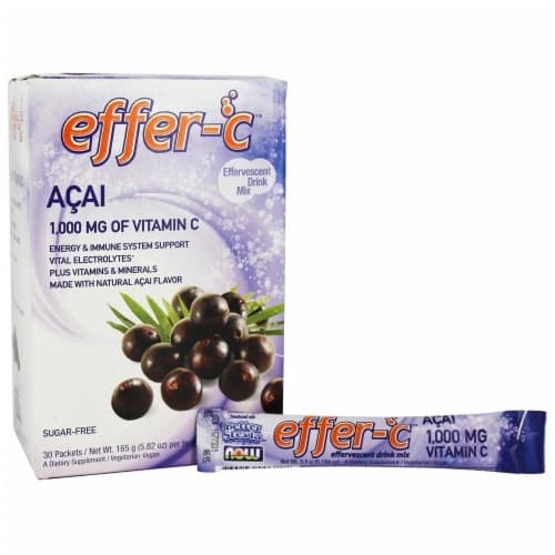 Now Foods Effer-C Acai Effervescent Drink Mix