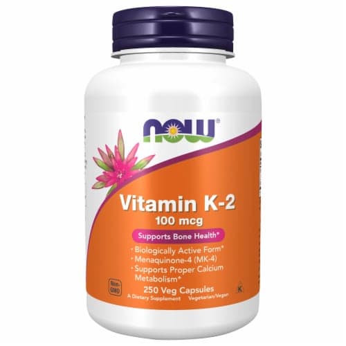 Now Foods Vitamin K-2 Veg Capsules 100Mcg