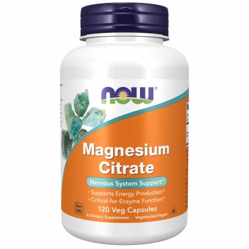 Now Magnesium Citrate Veg Capsules