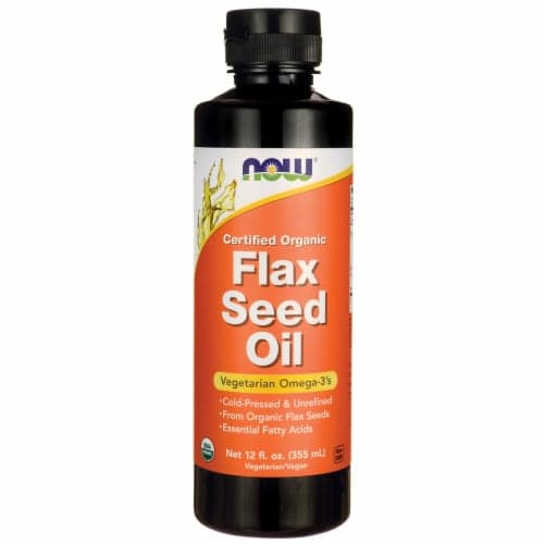 Now Foods Certified Organic Flax Seed Oil Oz Liq