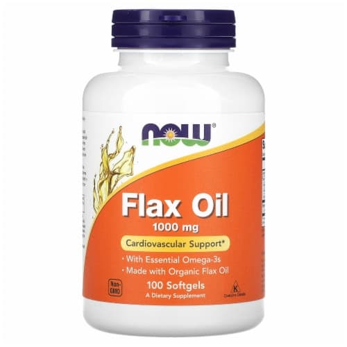 Now Foods Flax Oil 1, 100 Sgels