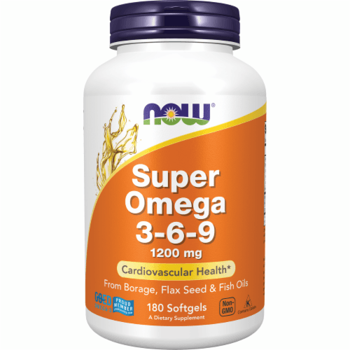 Now Foods Super Omega 3-6-9 1, 180 Sgels