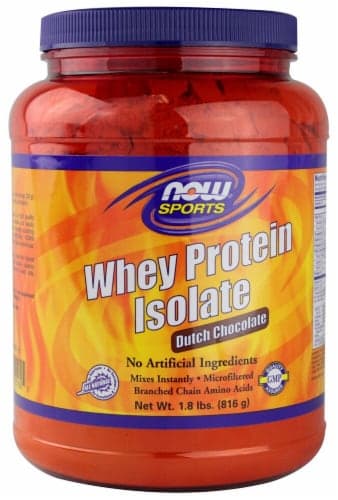 Now   Sports Whey Protein Isolate   Dutch Chocolate