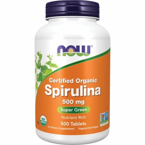 Now Foods Certified Organic Spirulina 500 Tabs