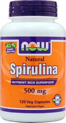 Now Foods Natural Spirulina Veg Capsules