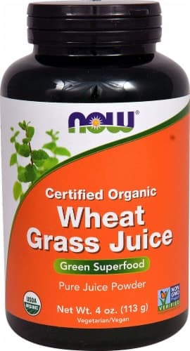 Now Foods Certified Organic Wheat Grass Juice Powder