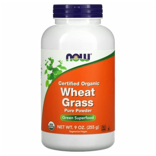 Now Foods Certified Organic Wheat Grass Pure Powder