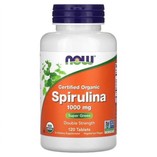 Now Foods Certified Organic Spirulina Double Strength 