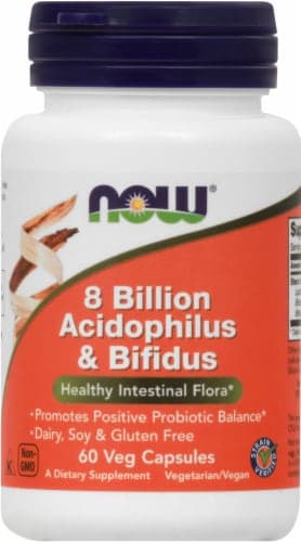 Now Foods 8 Billion Acidophilus & Bifidus Veg Capsules