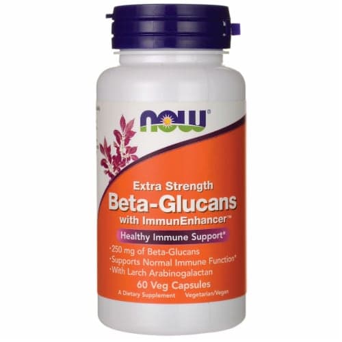Now Foods Extra Strength Beta-Glucans With Immunenhancer Veg Capsules