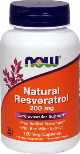Now Foods Natural Resveratrol Veg Capsules