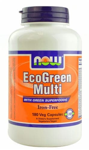 Now Foods Ecogreen Multi Iron-Free Veg Capsules