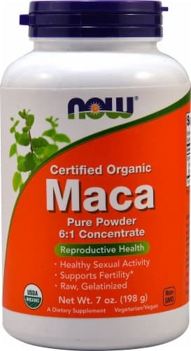 Now   Certified Organic Maca