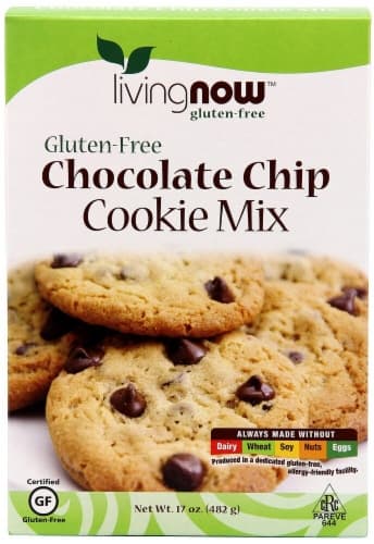 Now Foods  Livingnow Cookie Mix Gluten Free   Chocolate Chip