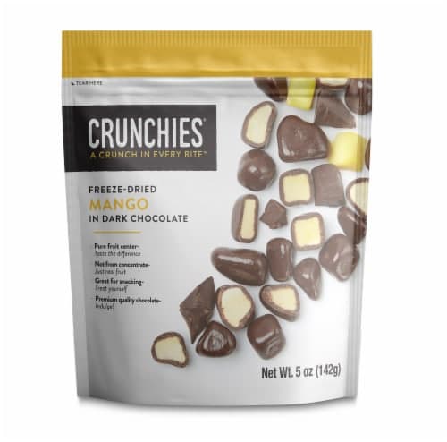 Crunchies Dark Chocolate Freeze Dried Mango