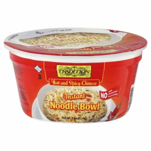 Tradition Hot & Spicy Chinese Instant Noodle Bowl