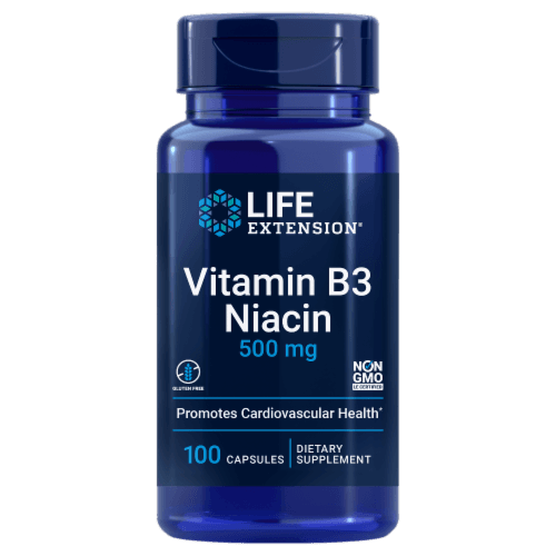 Life Extension Vitamin B3 Niacin Capsules