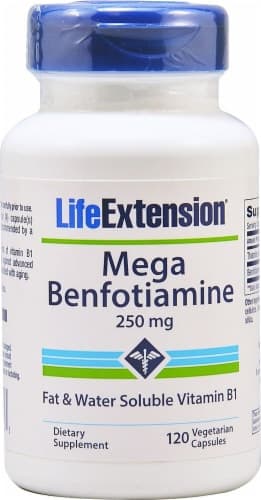 Life Extension Mega Benfotiamine Vegetarian Capsules