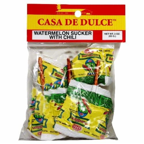 Casa De Dulce Vero Watermelon Suckers With Chili