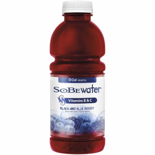 Sobe Water Hydration Beverage, Nutrient Enhanced, Black And Blue Berry