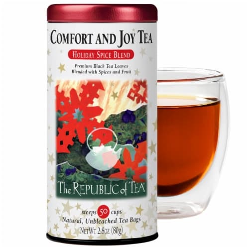 The Republic Of Tea Comfort And Joy Tea, Caffeinated Holiday Spice Blend
