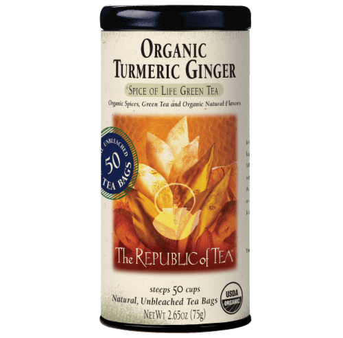 The Republic Of Tea Green Tea Organic Turmeric Ginger