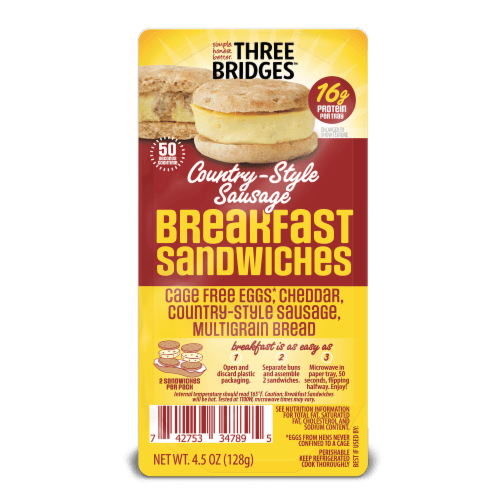 3 Bridges Country Style Sausage Breakfast Sandwich