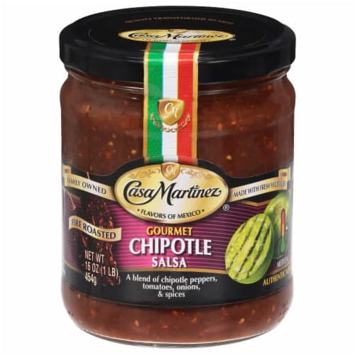 Casa Martinez Salsa Fire Roasted Chipotle Medium Jar