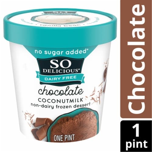 So Delicious Dairy Free Dairy Free Coconut Milk Dessert, Chocolate, No Sugar Added, Non-gmo Project Verified