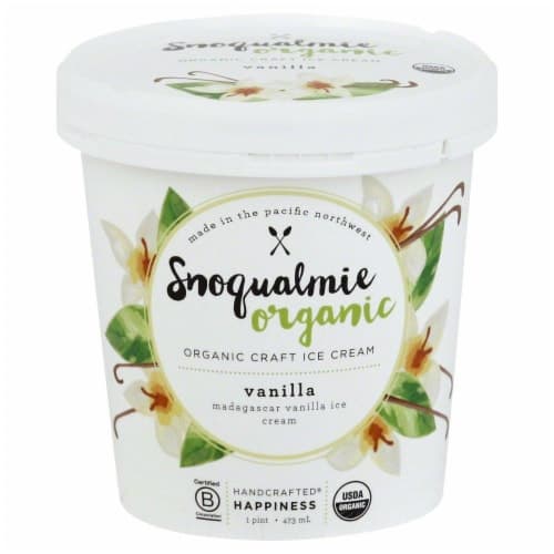 Snoqualmie Vanilla Organic Ice Cream