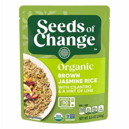 Seeds Of Change Organic Brown Jasmine Rice With Cilantro And A Hint Of Lime