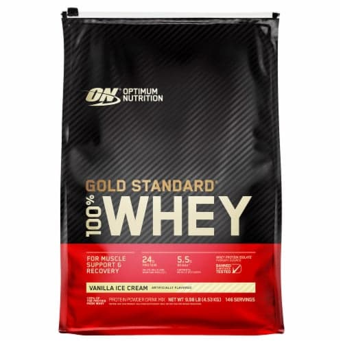 Optimum Nutrition Gold Standard 100% Whey Protein Isolate Vanilla Ice Cream